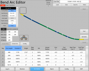 Roll bending operating system interface 1