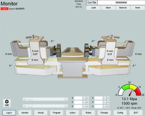 Stretch bending system interface